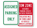 Park Only in Assigned Spaces