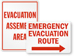 Big Evacuation Signs