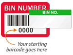 Bin Number Labels