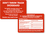 Boat / Vessel Dumping Law Signs