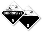 Class 8 Corrosive Placards