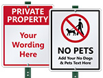 Custom Signs on a Stake