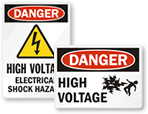 High Voltage Labels