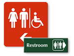Directional Bathroom Signs