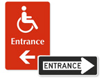 Directional Entrance Signs