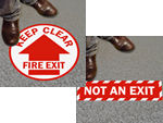 Floor Exit Signs