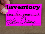 Fluorescent Inventory Labels
