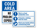 Food Preparation Signs