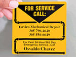 For Service Call Labels