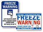 Freeze Warning Signs