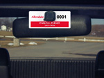 Horizontal Parking Hang Tag