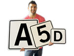 Large Numbers and Letters 