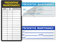 Maintenance Labels