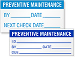 Maintenance Labels