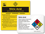Nitric Acid Labels