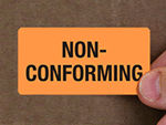 Non-Conforming Inspection Labels