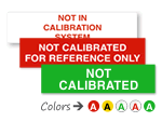 Not in Calibration Labels