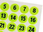Numbered Hot Dots