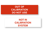 Out of Calibration Labels