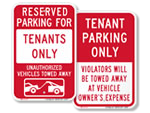 Parking Signs for Tenants