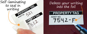 Write On Stock Asset Labels