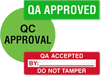 QA/QC Approved Labels 