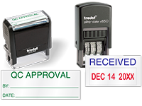 Quality Control Stamps Help Maintain High Calibration Standards.