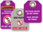 Recycled / Reclaimed Water Tags