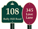 Reflective Mailbox Address Signs
