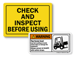 Forklift Labels