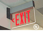Edge Lit Exit Signs