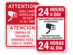 Bilingual Surveillance Signs