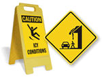 Ice and Snow Warning Signs