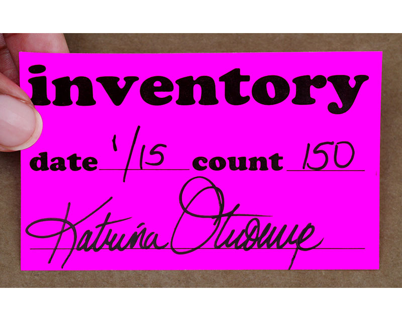 Inventory Control Labels