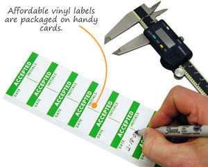 Accepted Labels Handy Cards