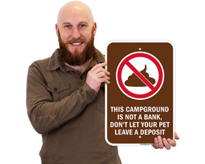Do Not Poop Sign