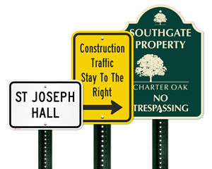 Custom metal signs