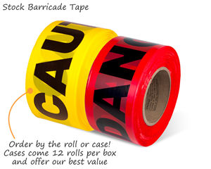 Caution Danger Barricade Tape