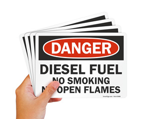 No Smoking Danger Sign