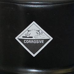 Class 8 Corrosive Hazmat Labels