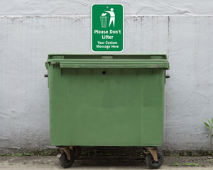 Do not litter sign