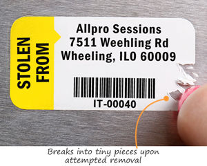 Destructible Anti-Theft Asset Tags