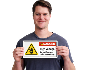 Disconnect Before Servicing Signs