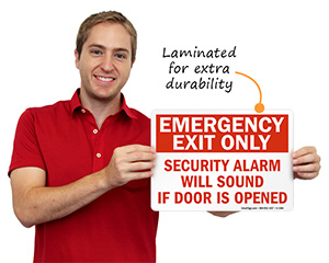 Emergency Exit Only Signs