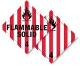 Class 4 Flammable Solid Placards