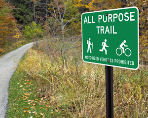 Hiking Safety Sign