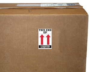 This End up Liquid Label