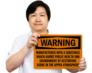 Warning Ozone Sign