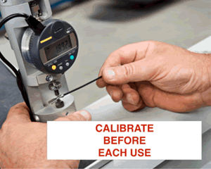Calibrate Before Use Labels