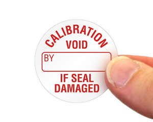 Seal Damaged Calibration Label